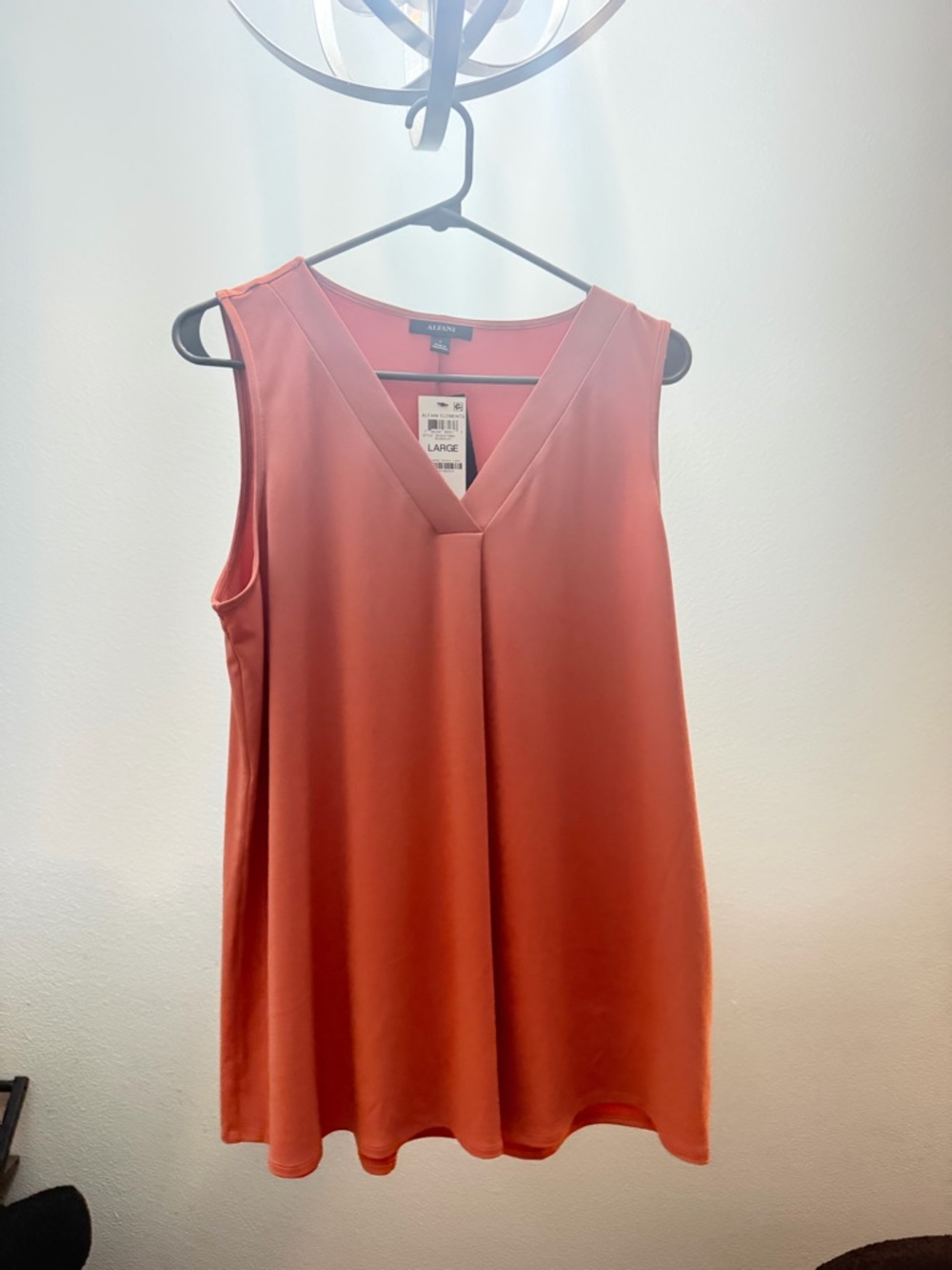 Alfani Burnt Orange V-Neck Sleeveless Camisole